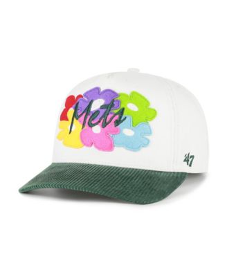 '47 Brand Men's White/Green New York Mets Flora Gallery Hitch Adjustable Hat