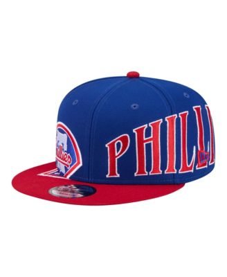 Мужская регулируемая кепка New Era Royal, Red Philadelphia Phillies Stretched Two-Tone 9FIFTY
