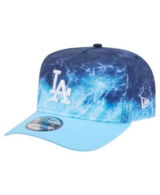 Мужская кепка New Era Light Blue Los Angeles Dodgers Deep Water Pre-Curved 9FIFTY A-Frame Snapback