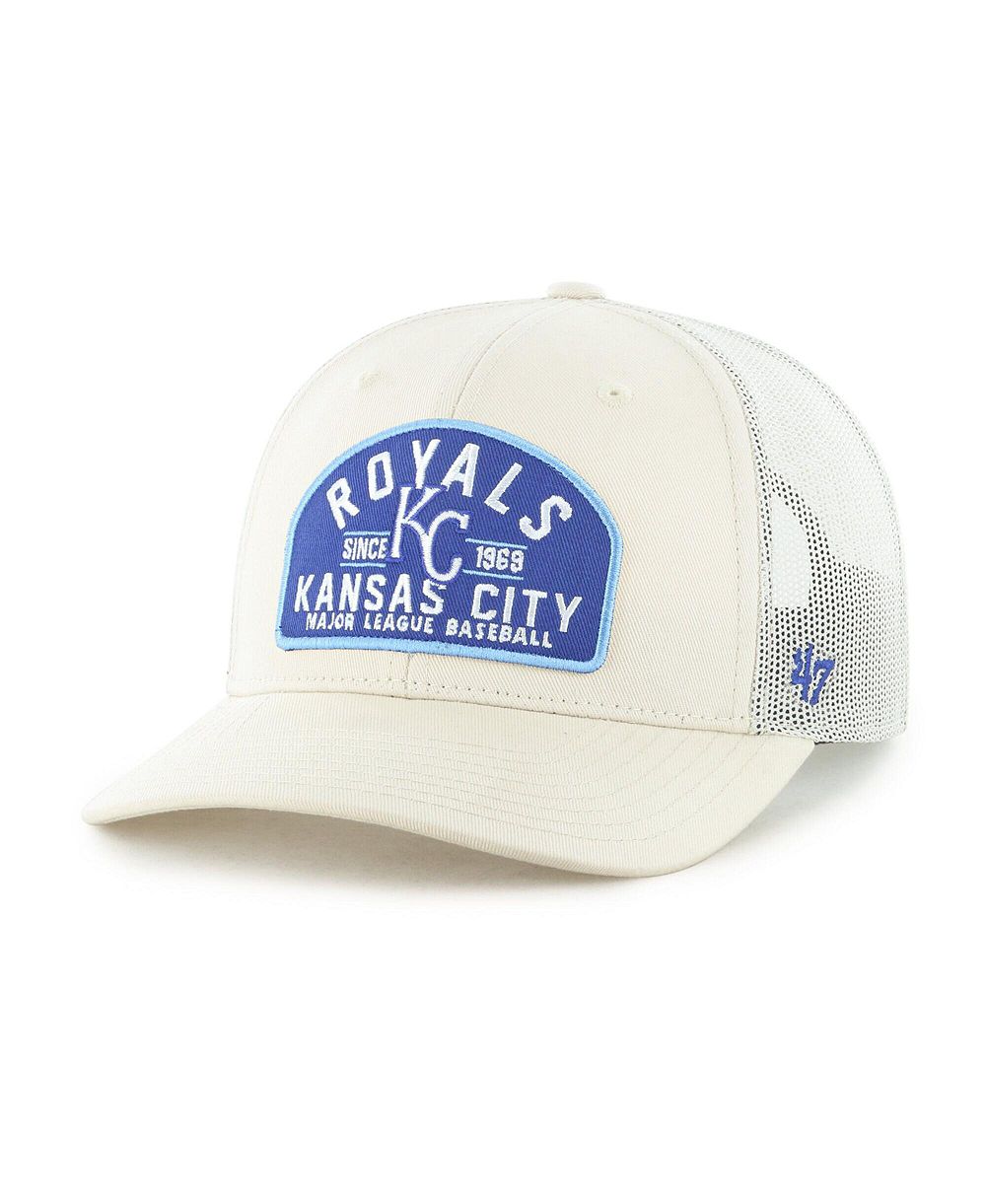 '47 Brand Мужской Cream Kansas City Royals Leland Adjustable Trucker Hat