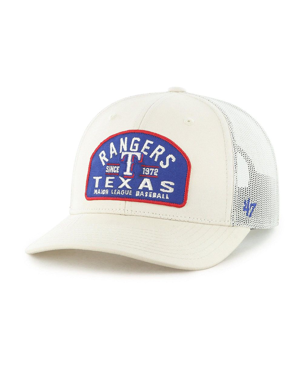 Мужская регулируемая кепка-тракер '47 Brand Cream Texas Rangers Leland