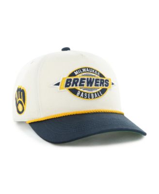 Мужская регулируемая кепка '47 Brand Milwaukee Brewers Natural Frame Out Hitch