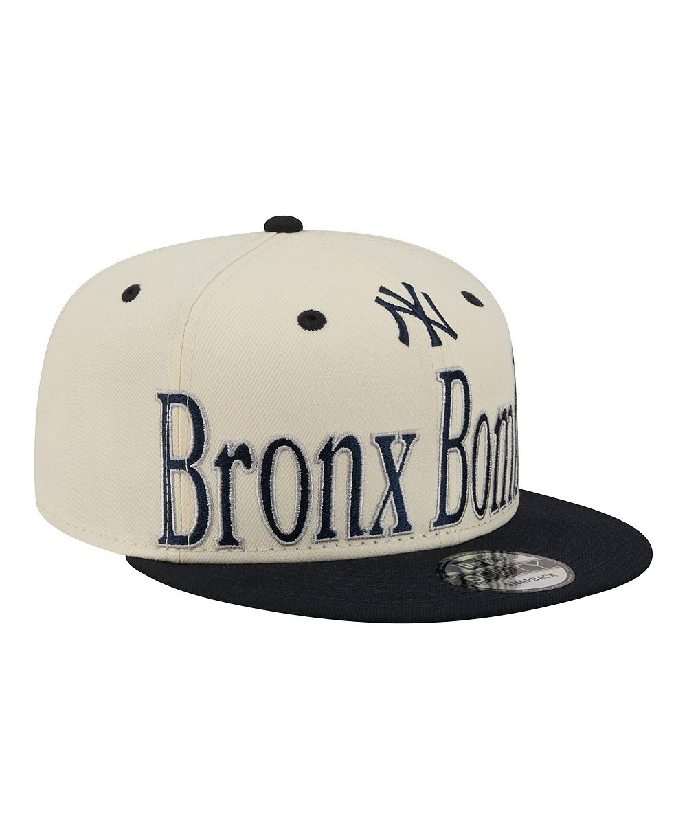 Мужская кепка New Era Cream New York Yankees Oversized Slogan 9FIFTY Snapback