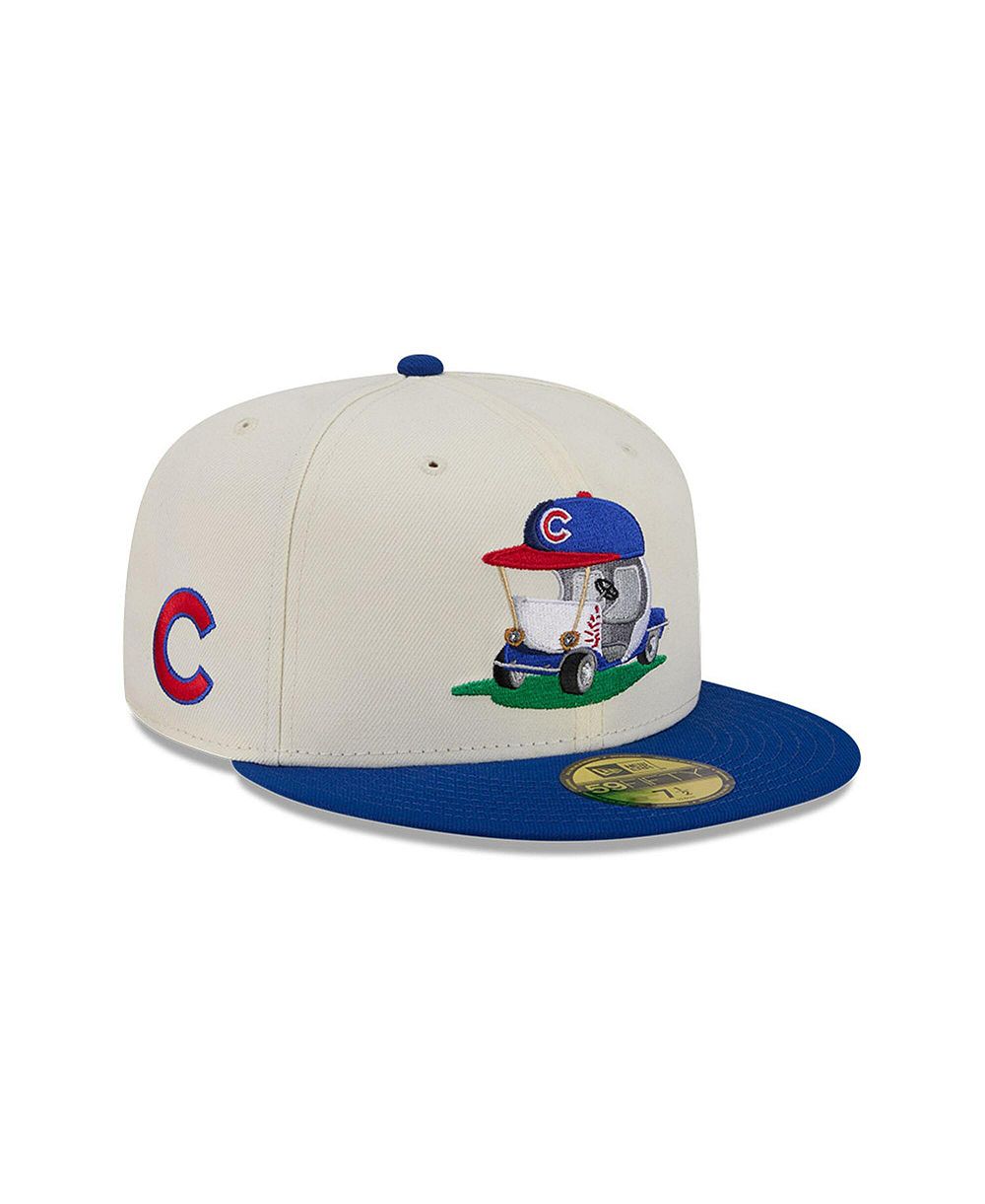 Мужская кепка New Era Cream, Royal Chicago Cubs Bullpen Cart 59FIFTY