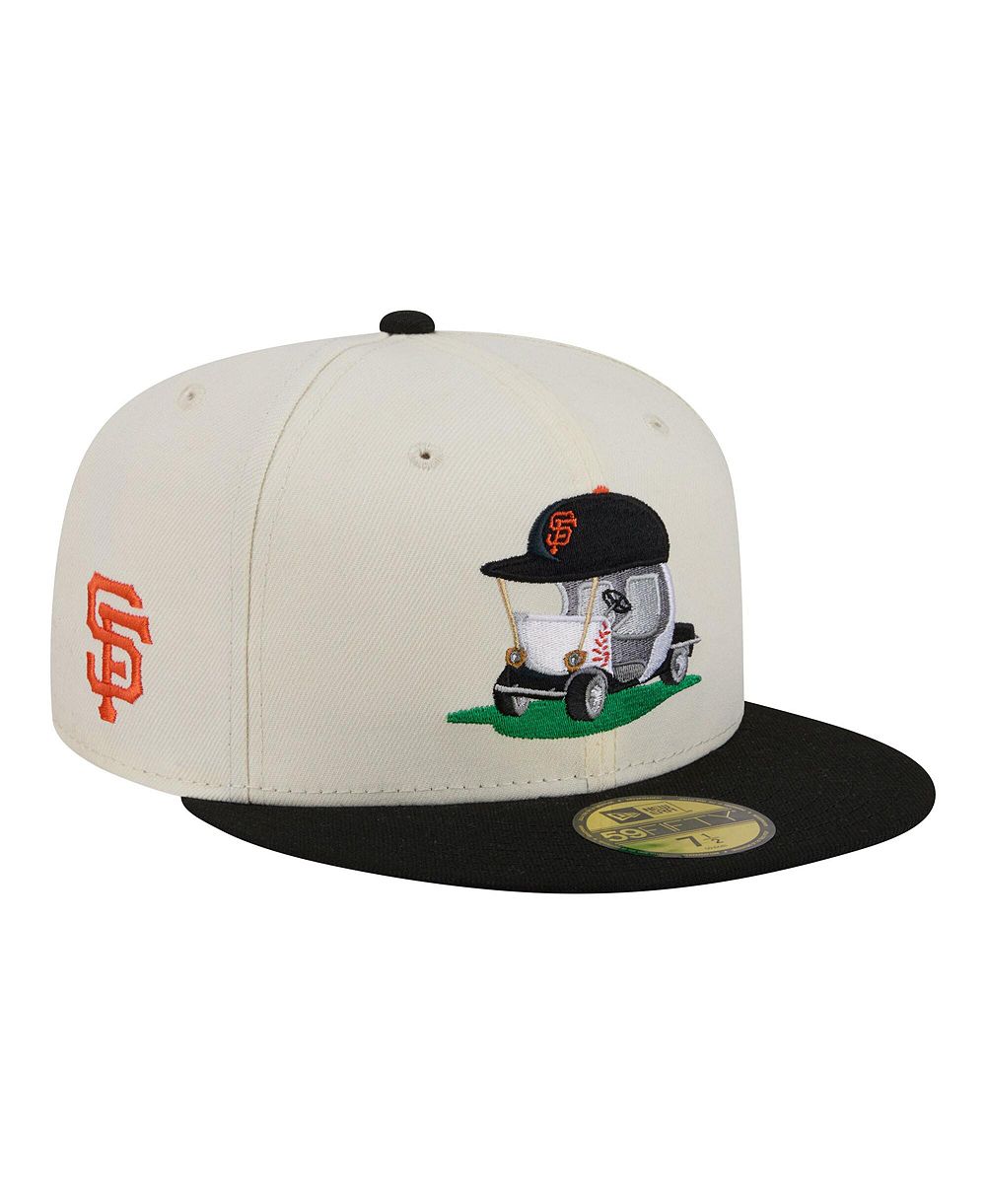 Мубаяская кепка New Era San Francisco Giants Bullpen Cart 59FIFTY Fitted, кремовый, черный