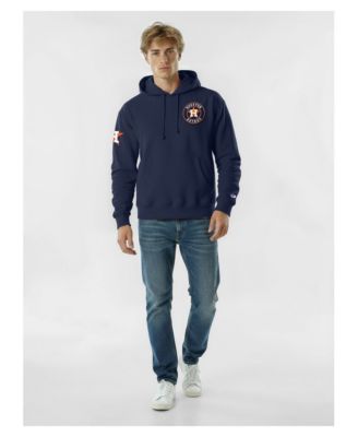 Champion Men's Navy Houston Astros Reverse Weave Chenille Hoodie