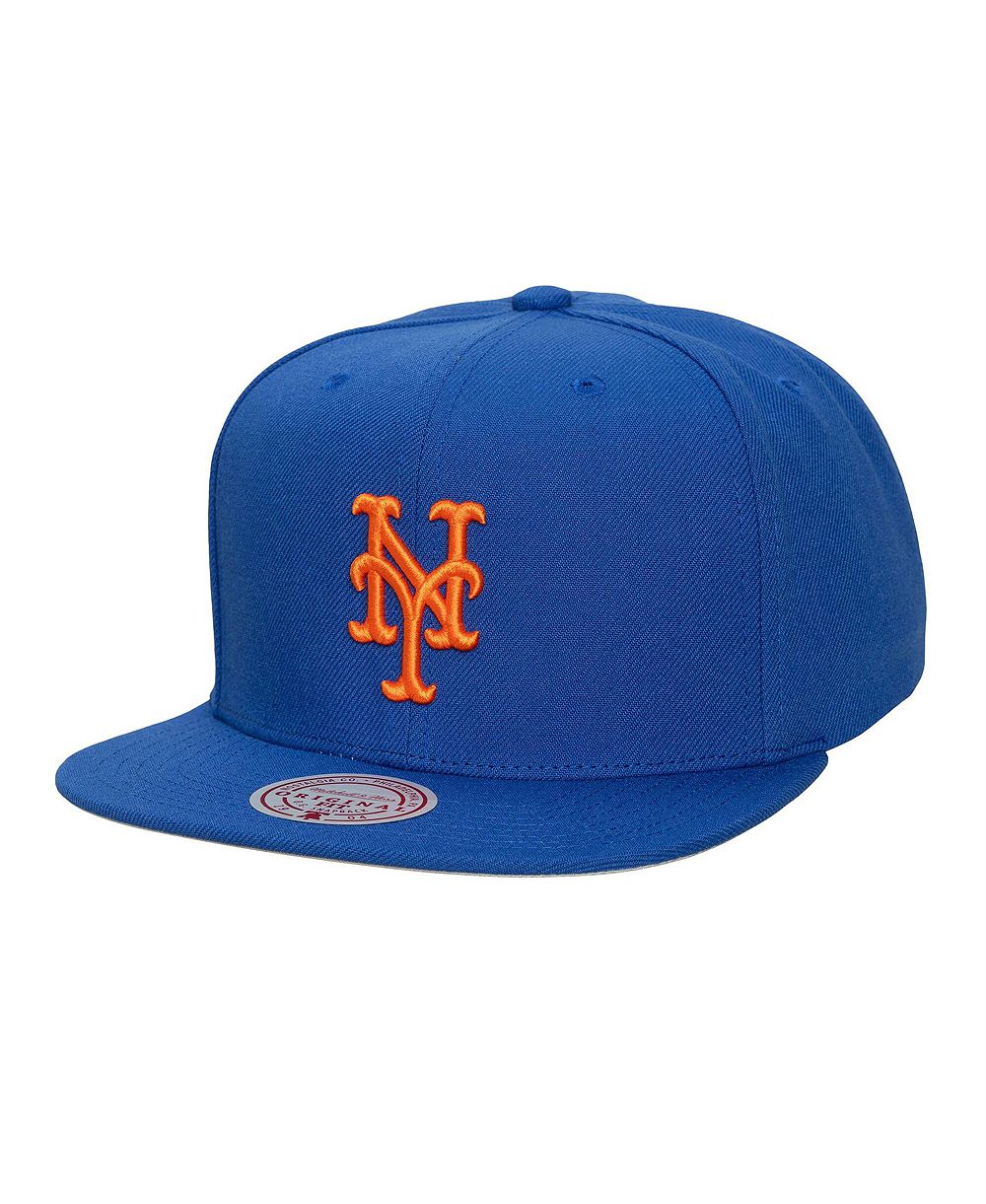 Мужская кепка Mitchell & Ness Royal New York Mets Side Logo Snapback