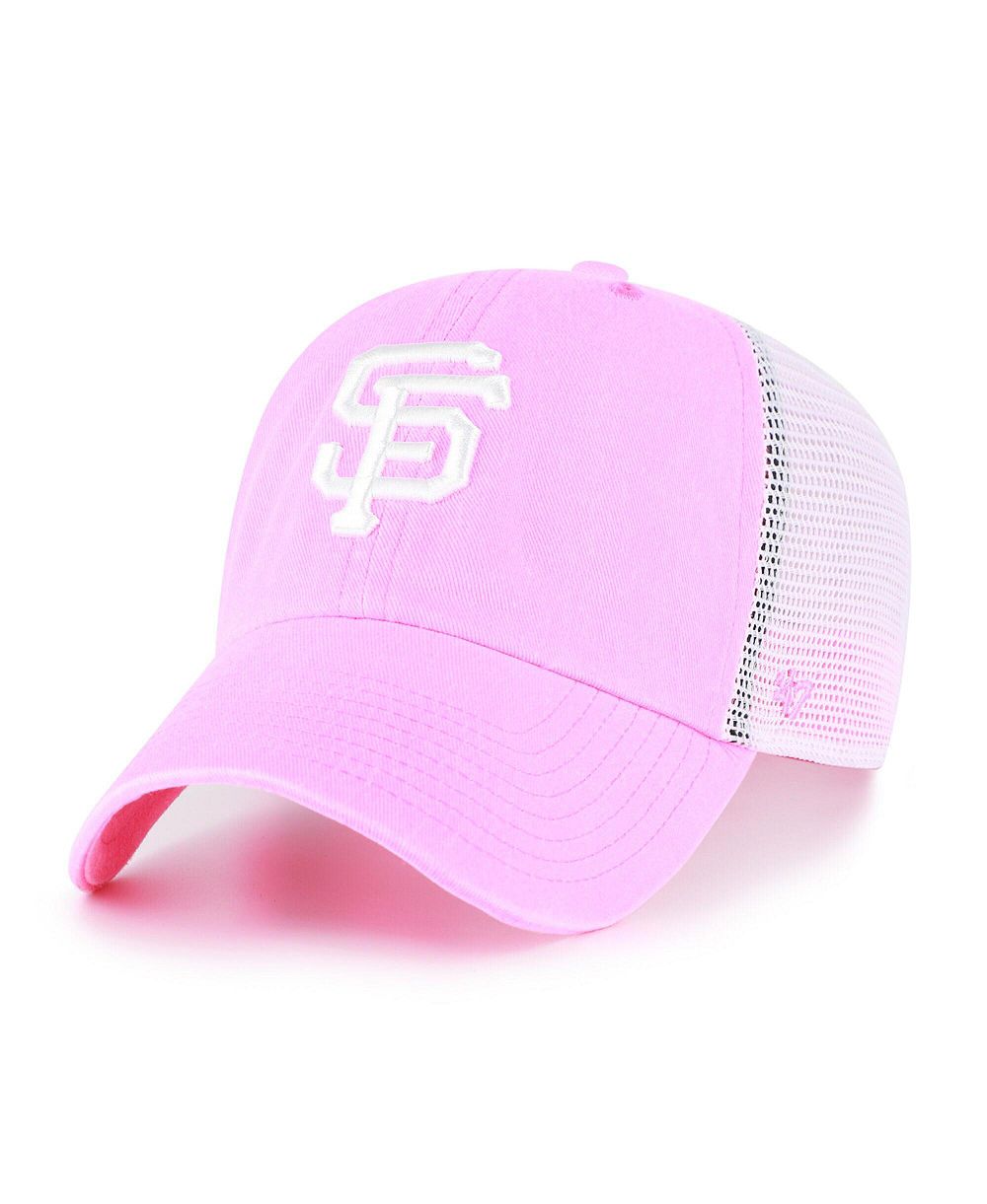 Женская кепка '47 Brand Pink San Francisco Giants Summer Fun Trucker Clean Up Adjustable