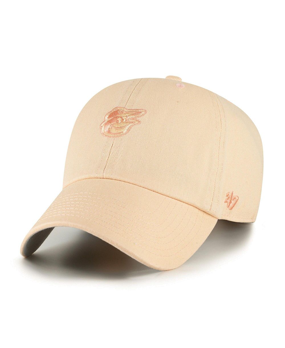 Мужская и женская кепка '47 Brand Baltimore Orioles Pastel Clean Up Adjustable Orange