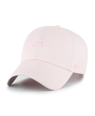 Мужская и женская кепка '47 Brand Light Pink Atlanta Braves Pastel Clean Up Adjustable