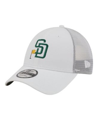 New Era Мужская White San Diego Padres Flag 9FORTY Trucker Adjustable Hat