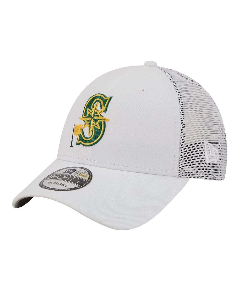 New Era Мужская кепка 9FORTY Seattle Mariners Flag, белая, регулируемая
