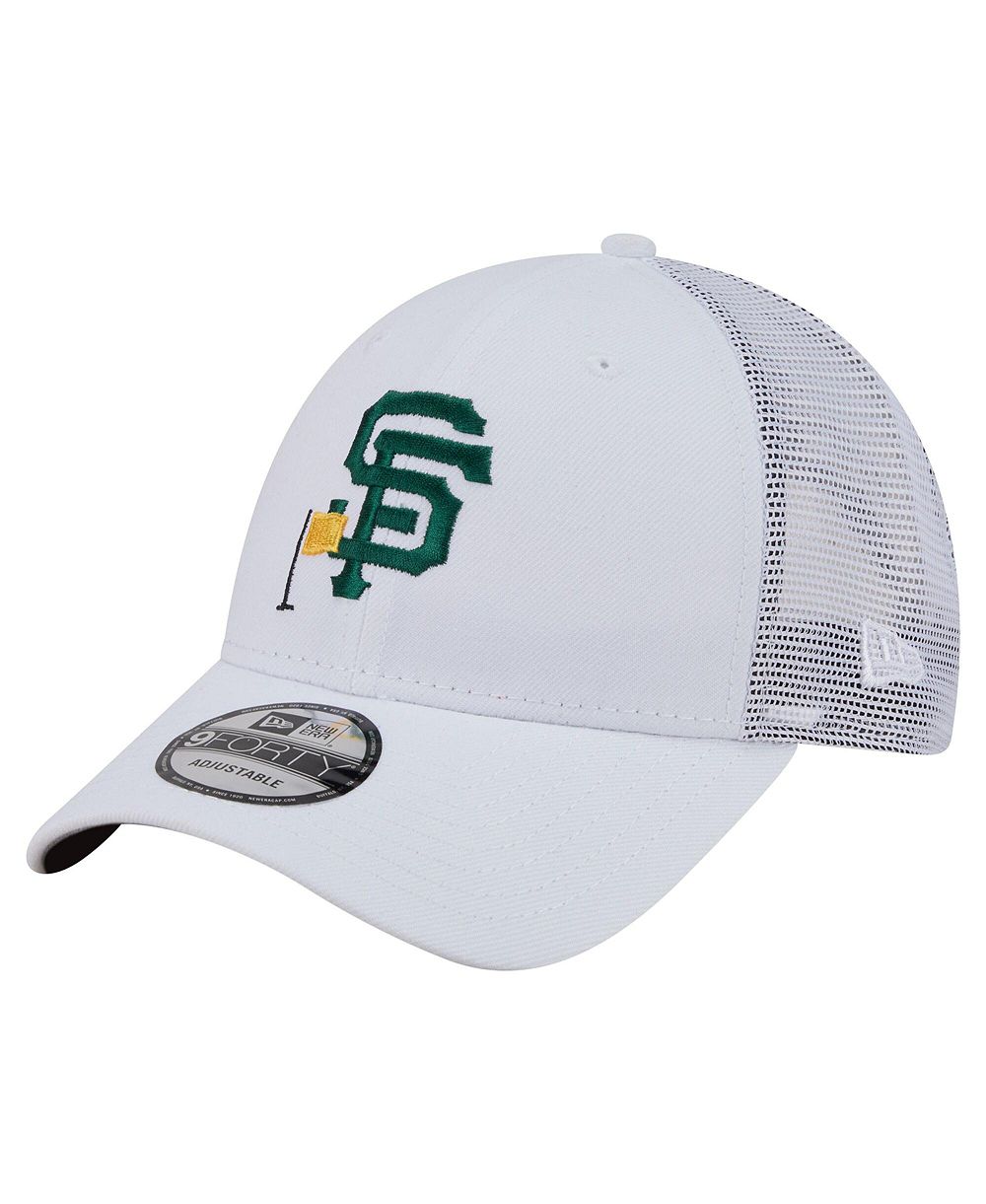 New Era Мужская белая кепка 9FORTY Trucker San Francisco Giants Flag