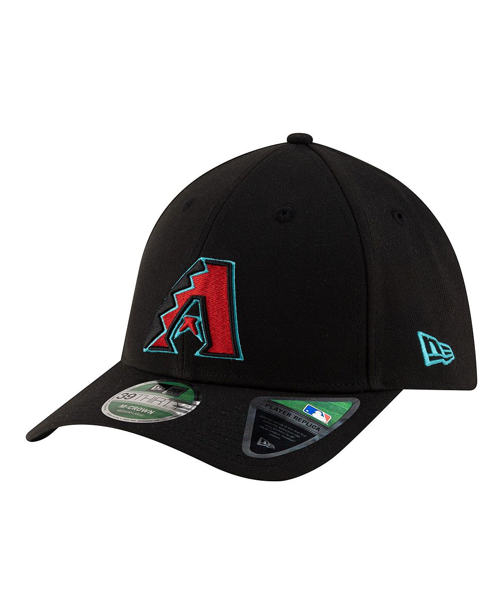 Мужская бейсболка New Era Black Arizona Diamondbacks Alternate Player Replica 39THIRTY M-Crown Flex Hat