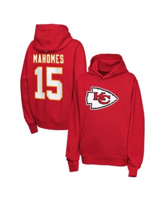 Nike Big Boys and Girls Patrick Mahomes Red Kansas City Chiefs Name & Number Club Fleece Hoodie
