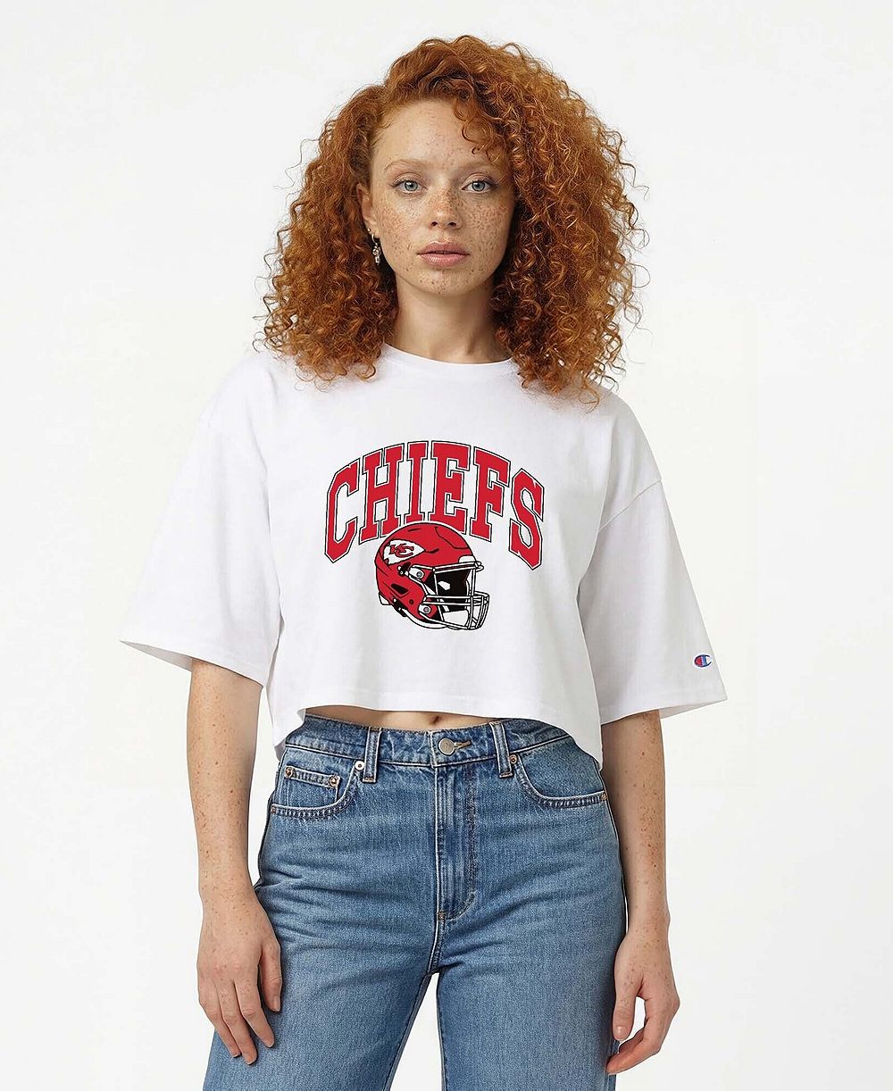 Champion Women's Kansas City Chiefs Cropped Graphic T-Shirt