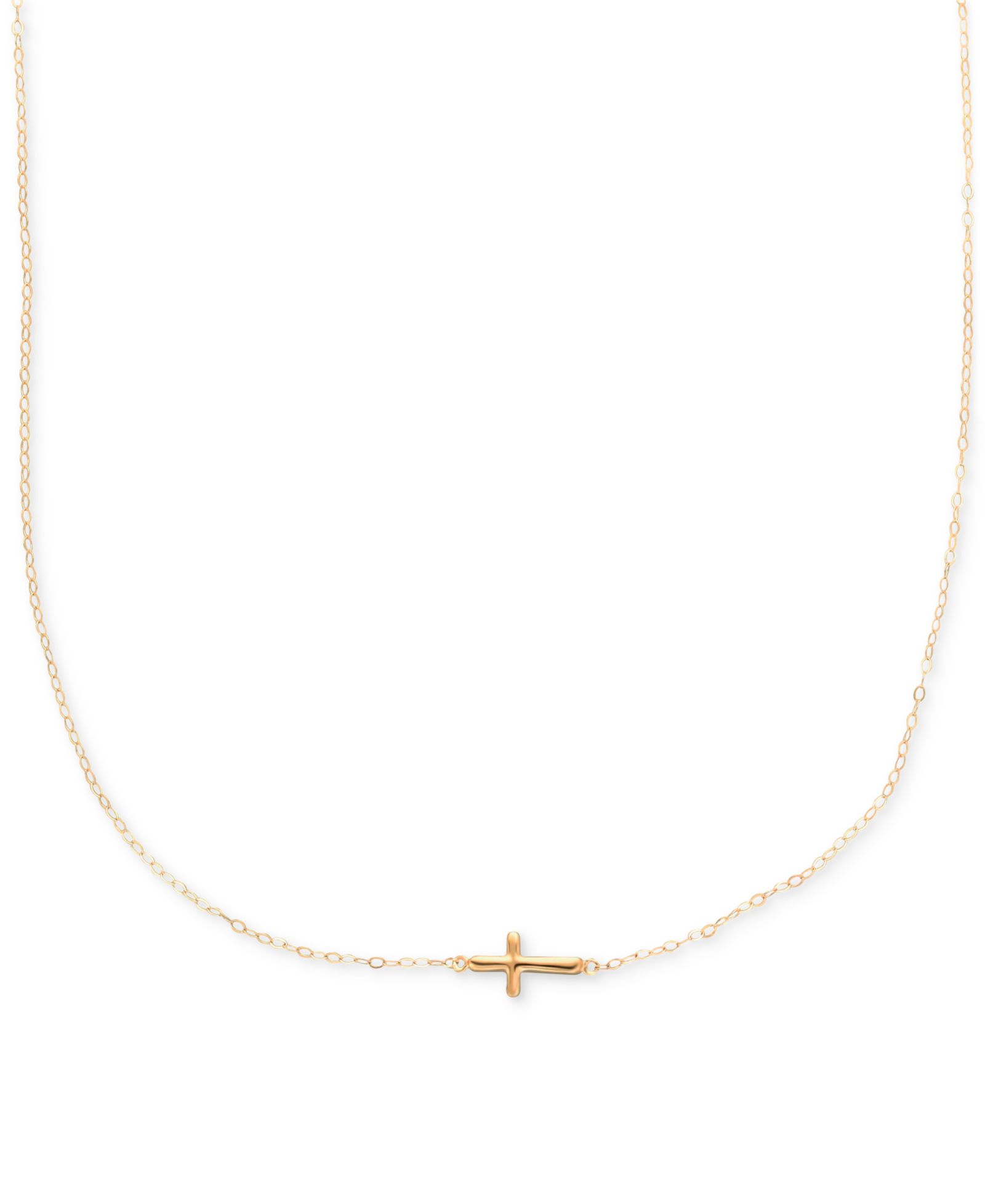 Подвеска Sideways Cross из золота 10k
