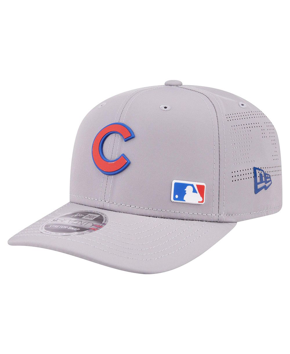 New Era Мужская серая кепка Chicago Cubs Laser Perforated 9SEVENTY Adjustable