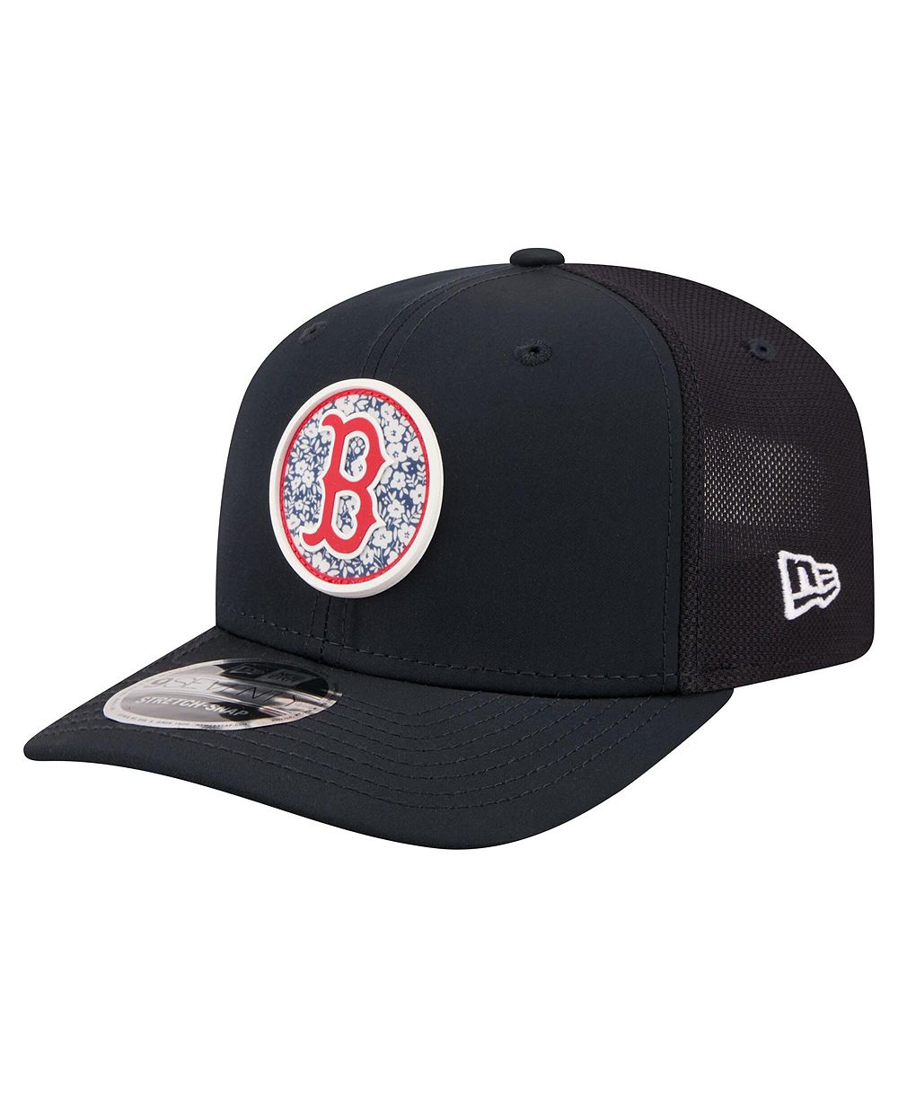 New Era Мужская регулируемая кепка Boston Red Sox Floral Patch 9SEVENTY темно-синяя