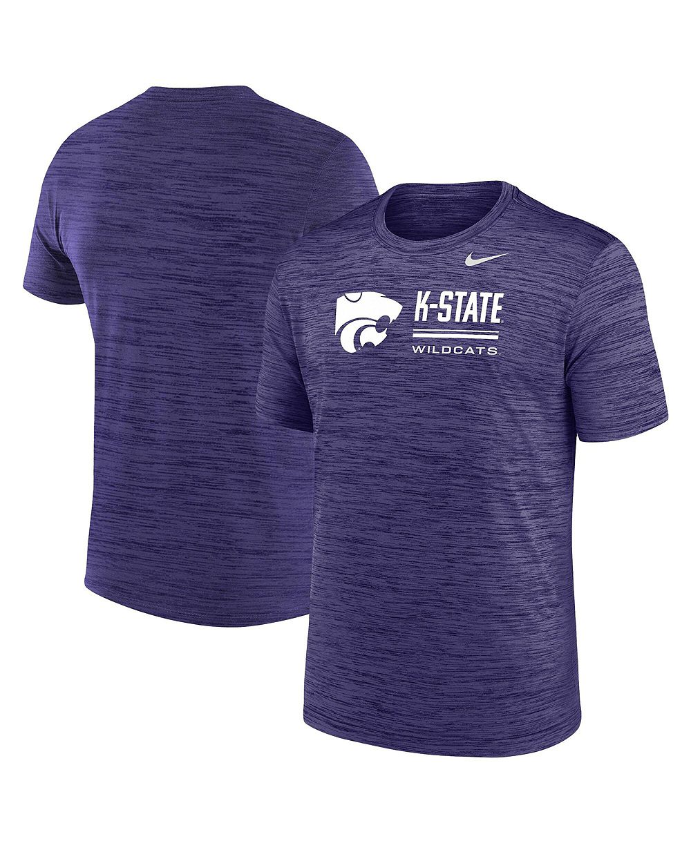 Nike Мужская футболка Purple Kansas State Wildcats Velocity Dri-FIT