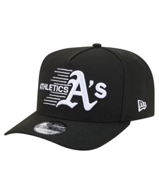 New Era Men's Black Athletics Motion A-Frame 9FIFTY Snapback Hat
