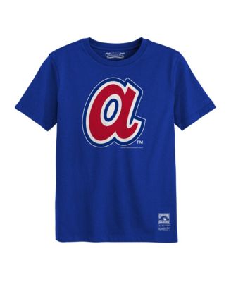 Mitchell & Ness Preschool Royal Atlanta Braves Retro Logo T-Shirt