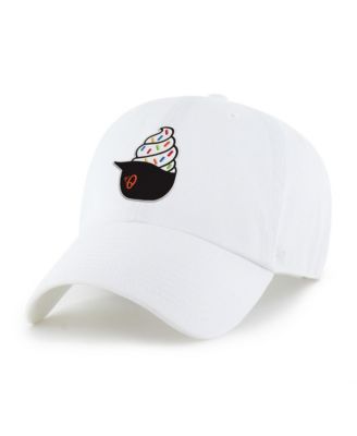 '47 Brand Preschool White Baltimore Orioles Ice Cream Helmet Clean Up Adjustable Hat