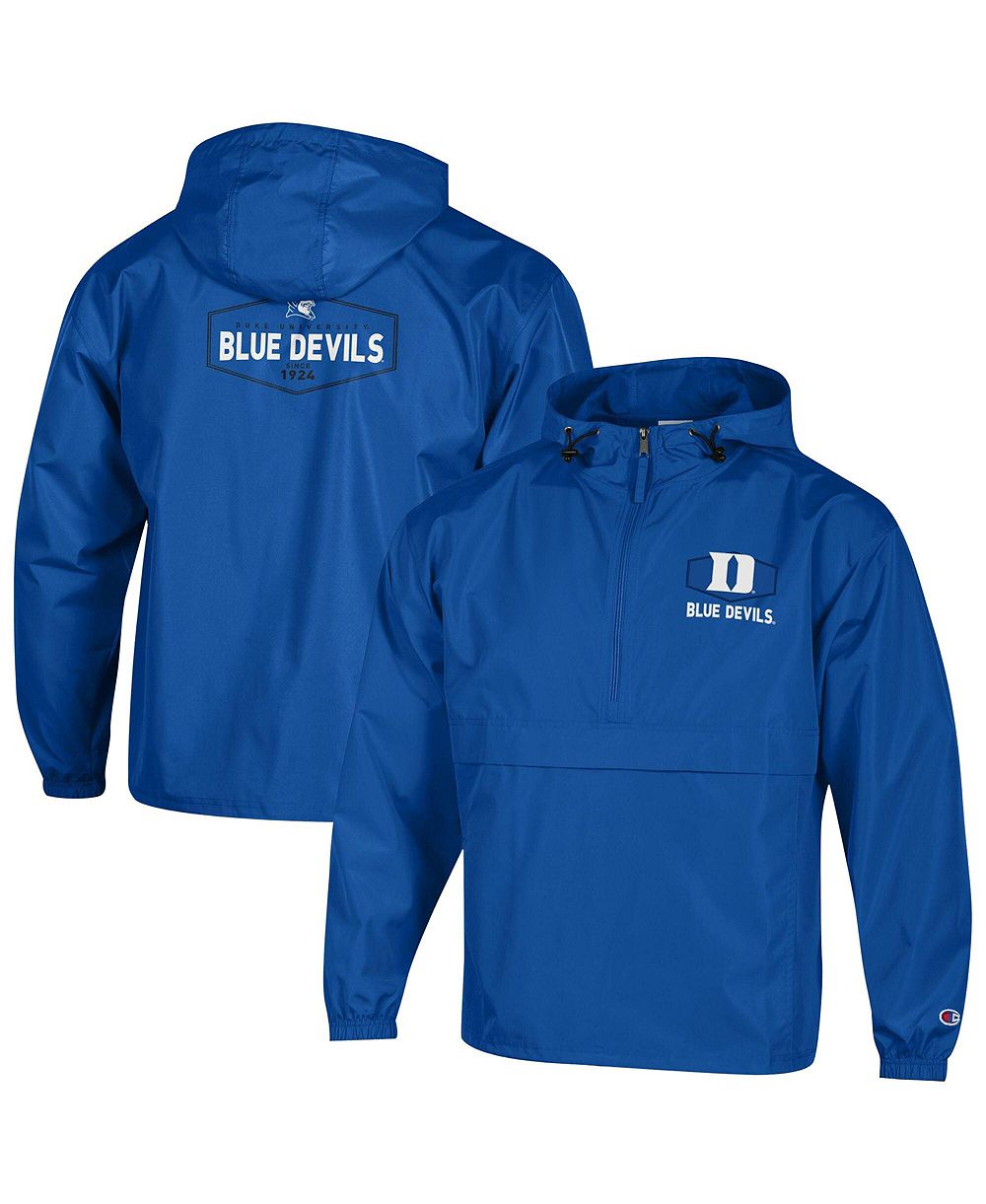 Мужское худи Champion Royal Duke Blue Devils Delay Packable Half-Zip