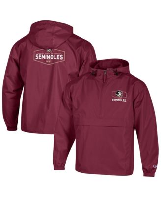 Champion Men's Garnet Florida State Seminoles Delay Packable Half-Zip Hoodie