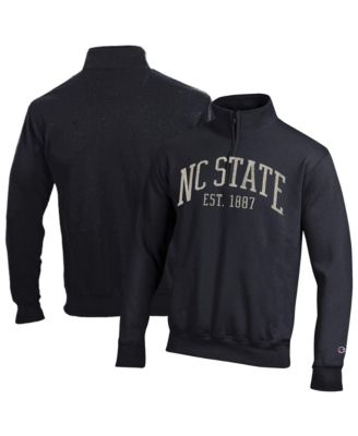 Мужская толстовка Champion Men's Black NC State Wolfpack Power blend Quarter-Zip