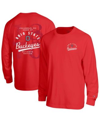 Мужская футболка Champion Ohio State Buckeyes Laminated All-Star Long Sleeve