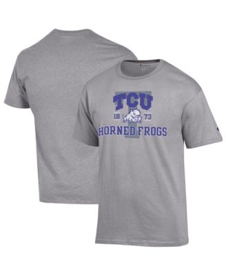 Мужская футболка Champion Heather Gray TCU Horned Frogs Varsity