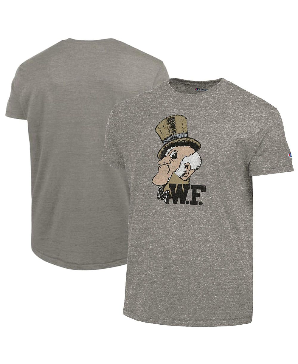 Мужская футболка Champion Charcoal Wake Forest Demon Deacons Triumph Tri-Blend