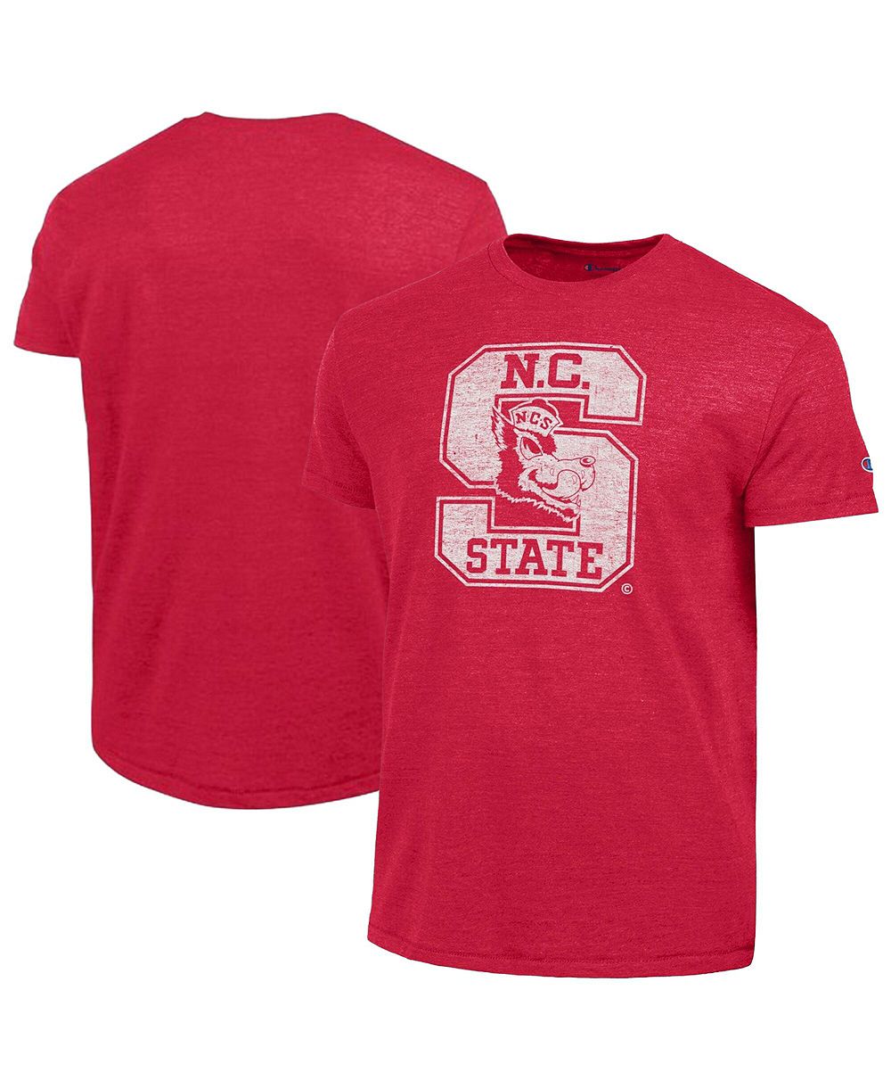 Мужская футболка Champion Red NC State Wolfpack Triumph Tri-Blend