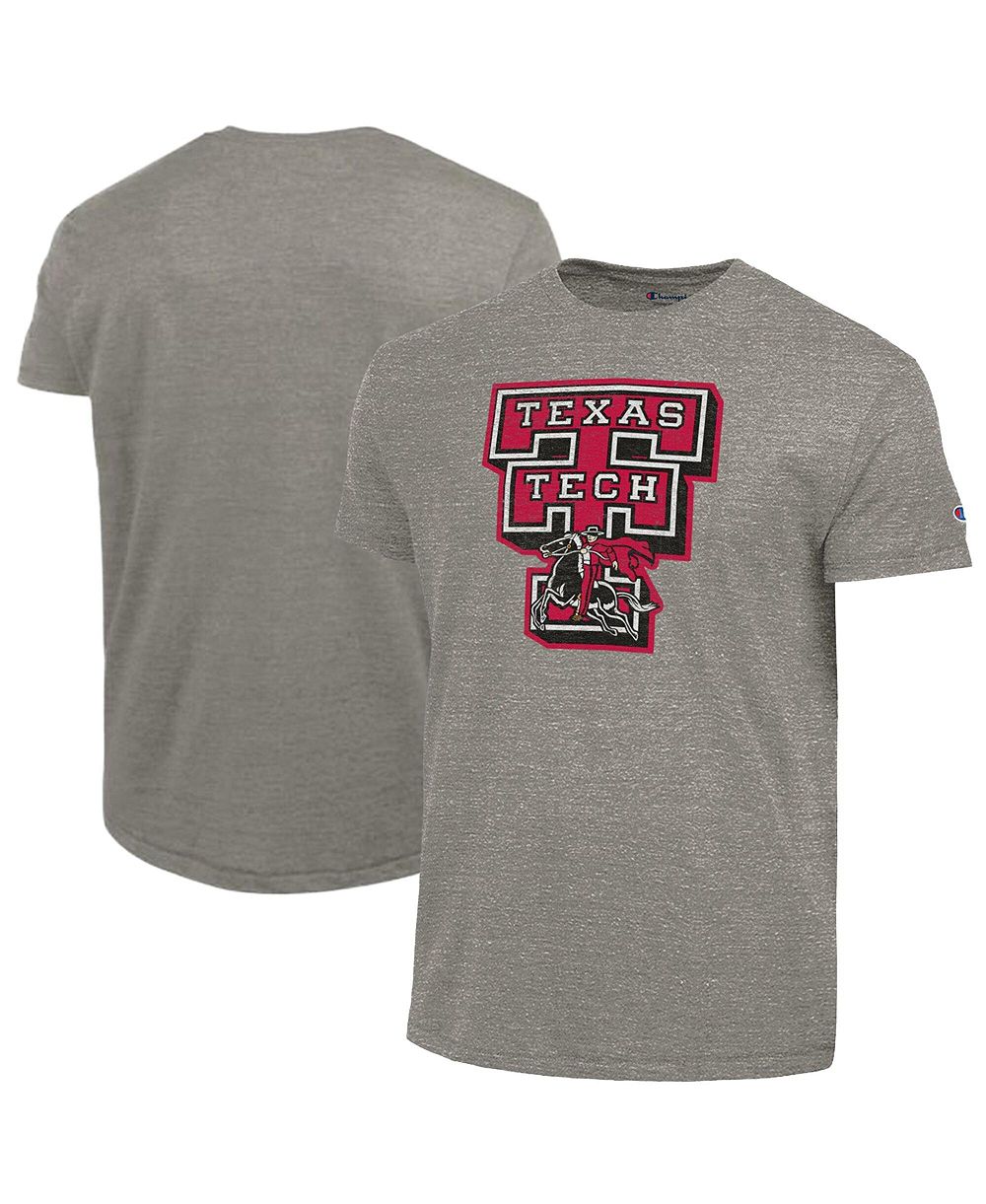 Мужская футболка Champion Charcoal Texas Tech Red Raiders Triumph Tri-Blend
