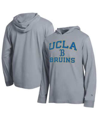 Champion Men's Heather Gray UCLA Bruins High Motor All-Star Long Sleeve Hooded T-Shirt