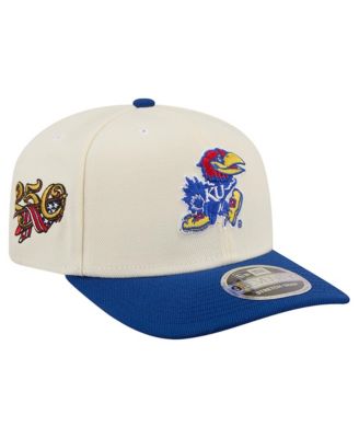 New Era Men's White/Royal Kansas Jayhawks America's 250th 9SEVENTY Adjustable Hat