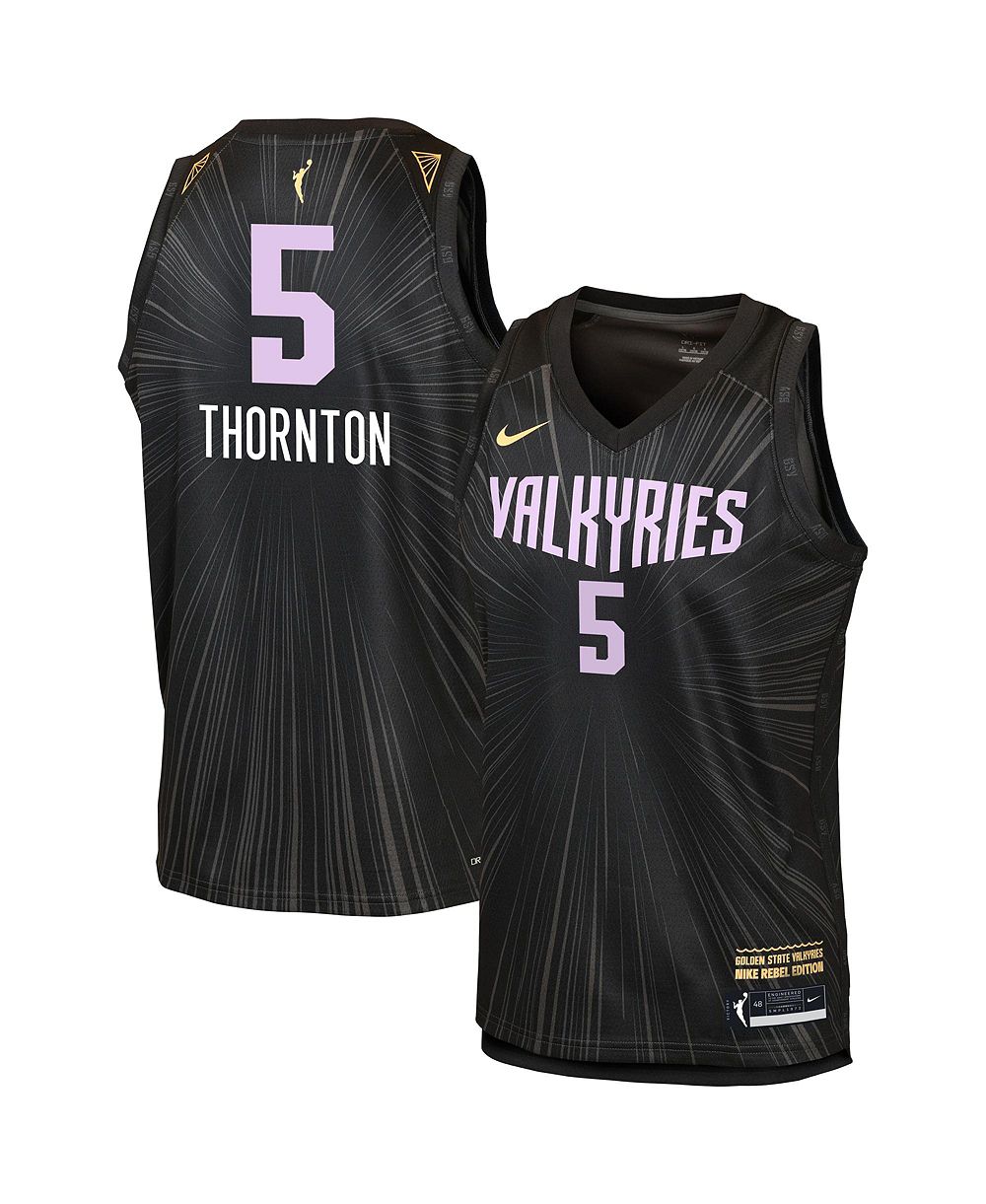 Детская джерси Nike Kayla Thornton Anthracite Golden State Valkyries Victory Rebel Edition