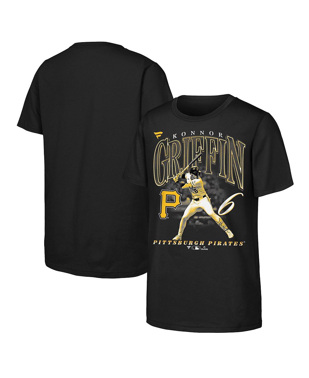Футболка Fanatics Konnor Griffin Black Pittsburgh Pirates для мальчиков и девочек