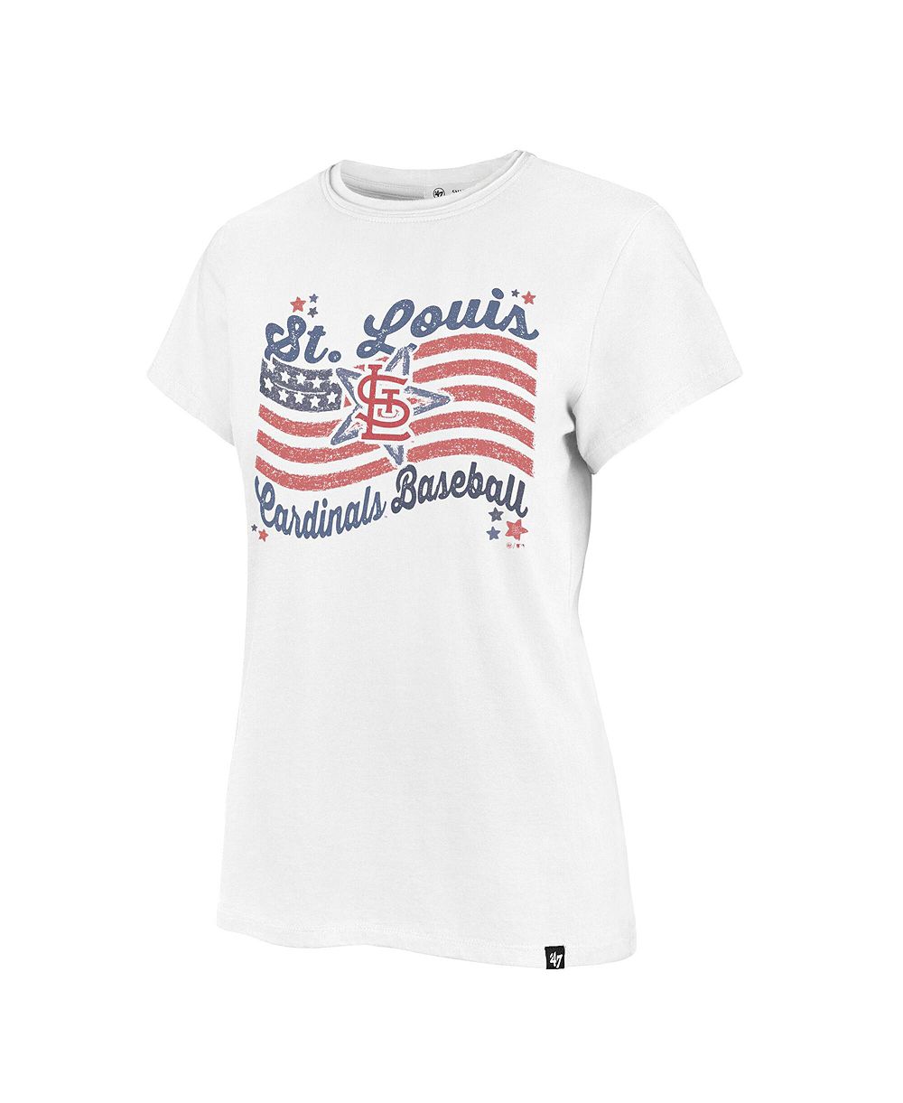 '47 Brand Women's St. Louis Cardinals Frankie Americana Distressed T-Shirt