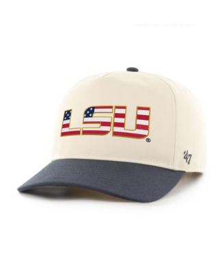 '47 Brand Men's Natural/Navy LSU Tigers Americana Flag Hitch Adjustable Hat