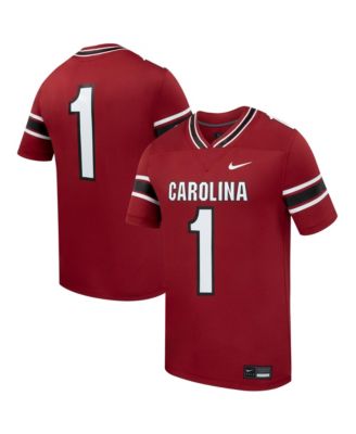 Мужская джерси Nike #1 Garnet South Carolina Gamecocks Home Replica Football Jersey