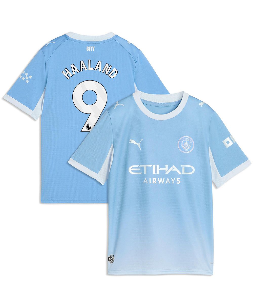 Детская футболка Puma Erling Haaland Light Blue Manchester City 2026/27 Home Replica