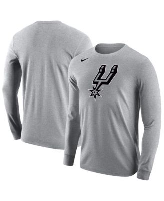 Мужская футболка Nike San Antonio Spurs Logo Core Long Sleeve серая