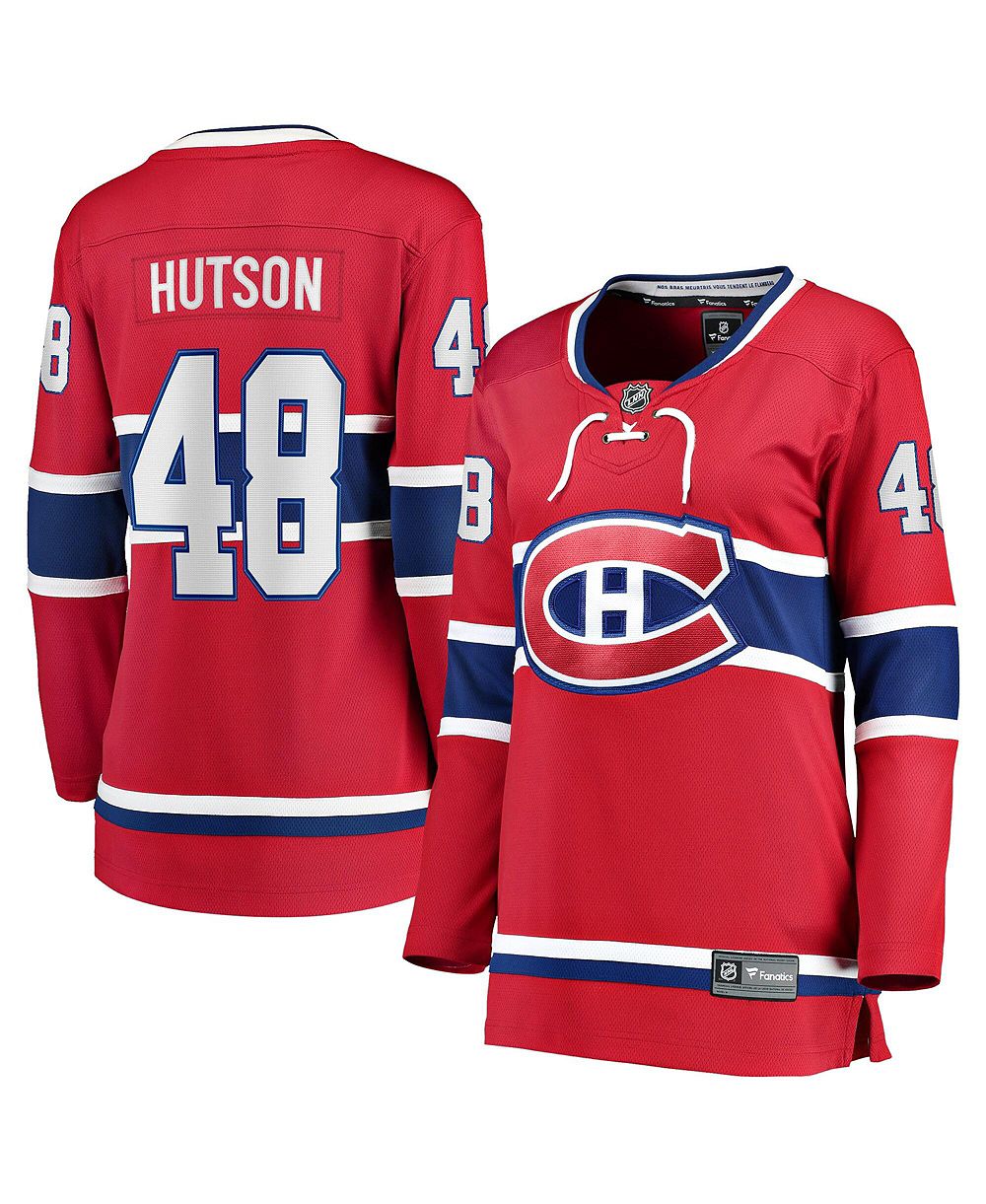 Женская длинная джерси Fanatics Montreal Canadiens Lane Hutson Breakaway