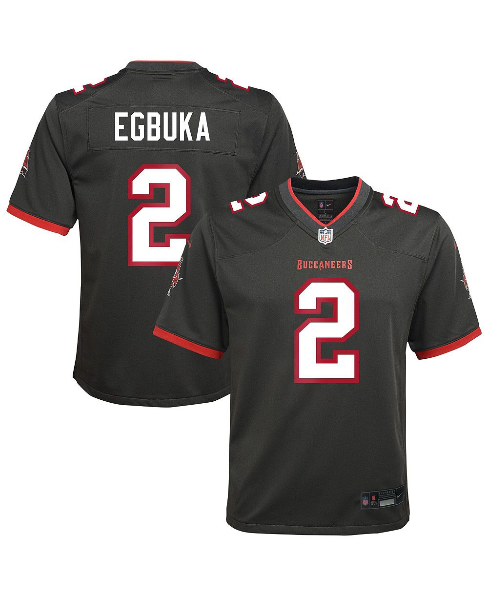 Детская джерси Nike Emeka Egbuka Pewter Tampa Bay Buccaneers Alternate Game