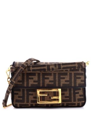 Сумка Pre-Owned Fendi Mini Baguette NM Bag Zucca Canvas