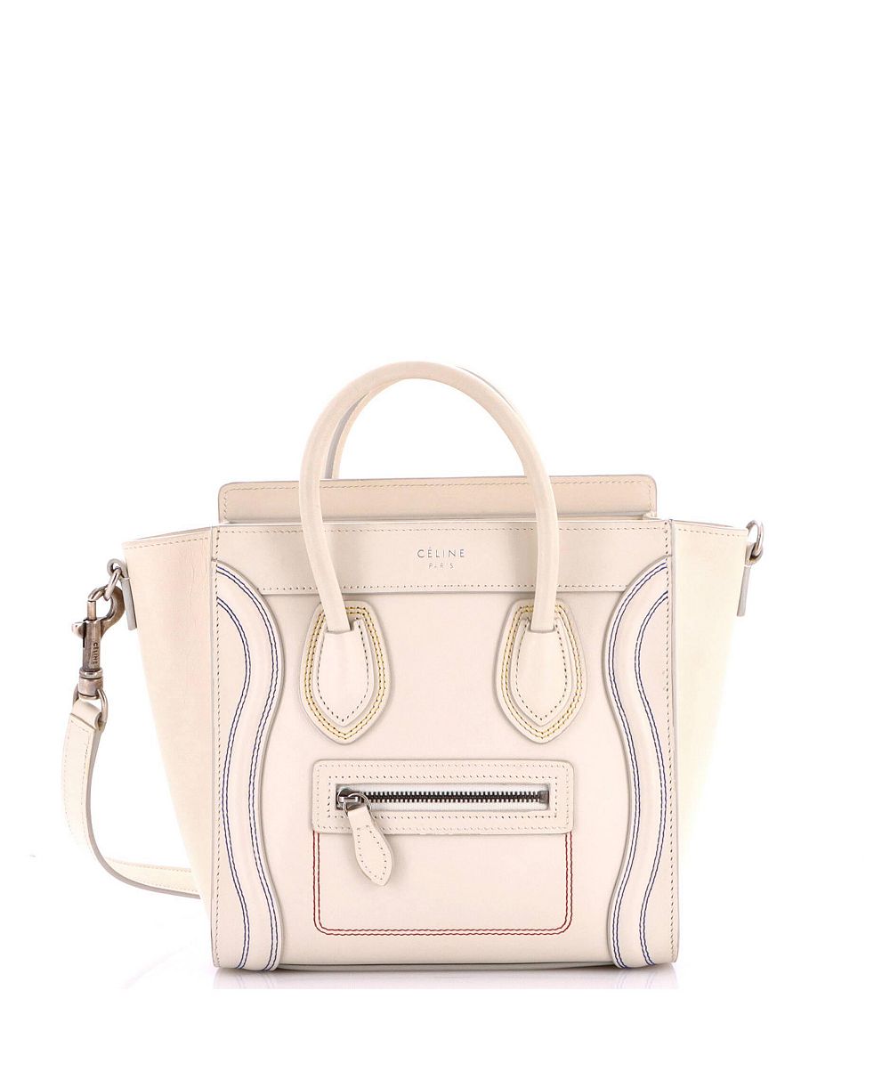 Pre-Owned Celine Nano Luggage Bag Smooth Leather