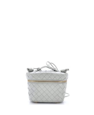 Pre-Owned Bottega Veneta Mini Vanity Case on Strap Intrecciato Leather