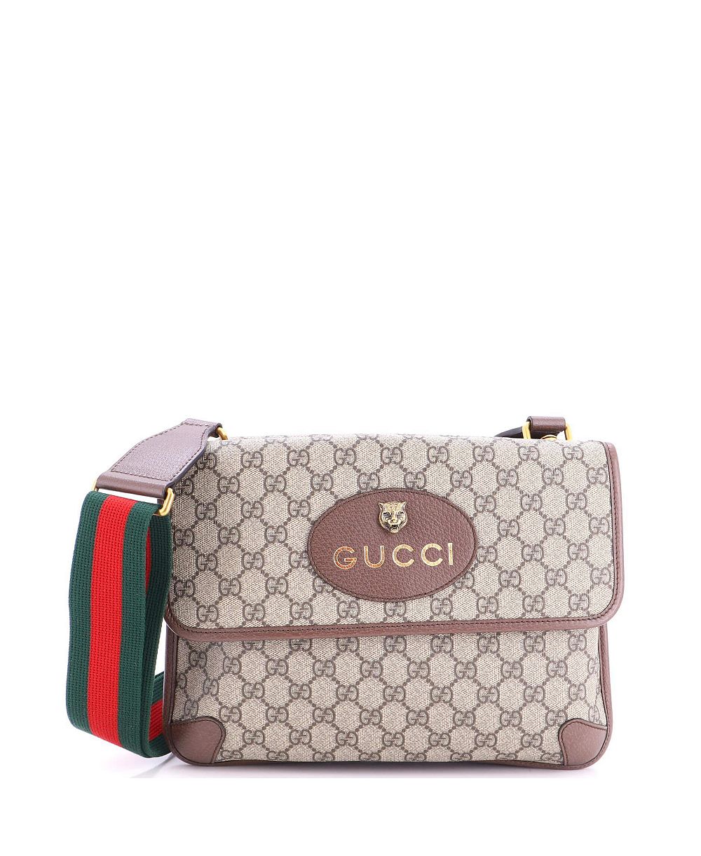 Gucci Neo Vintage Flap Messenger GG из покрытия Coated Canvas